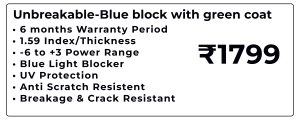 Unbreakable-Blue block with green coat