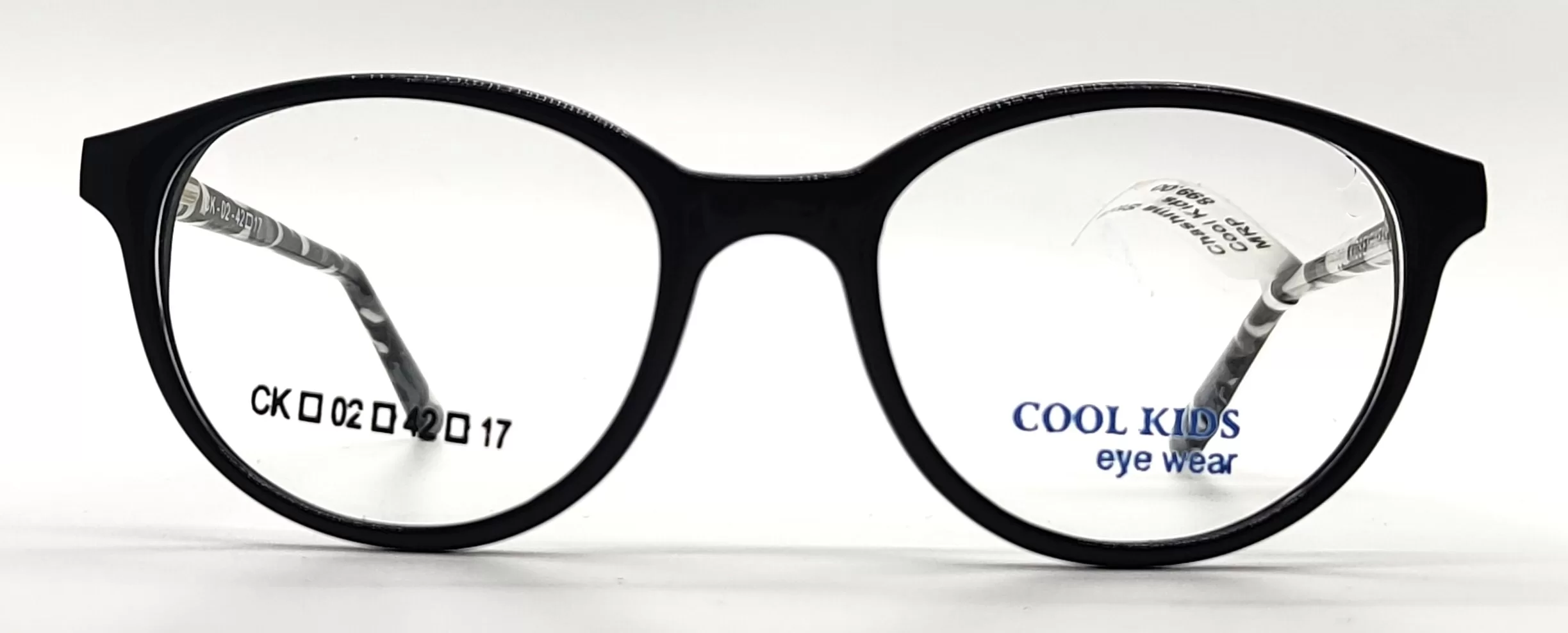 Cool Kids Black & White Acetate Round