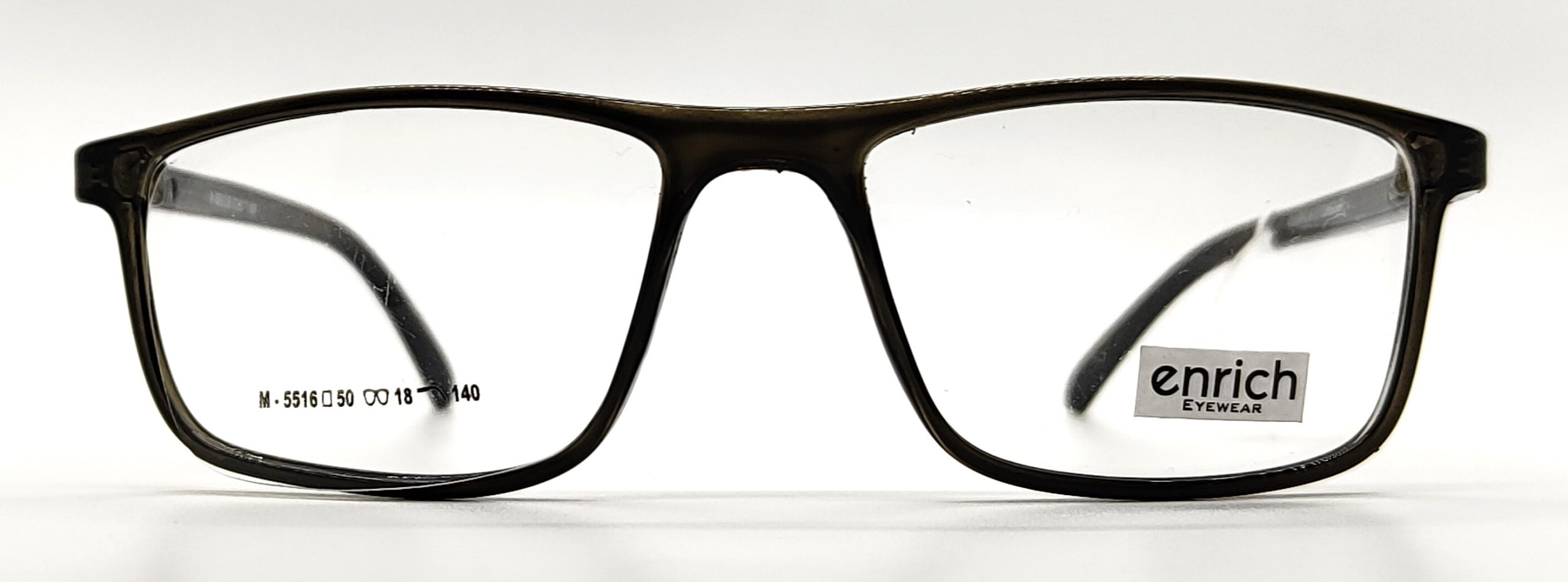 Enrich Transparent Brown TR 90 Square
