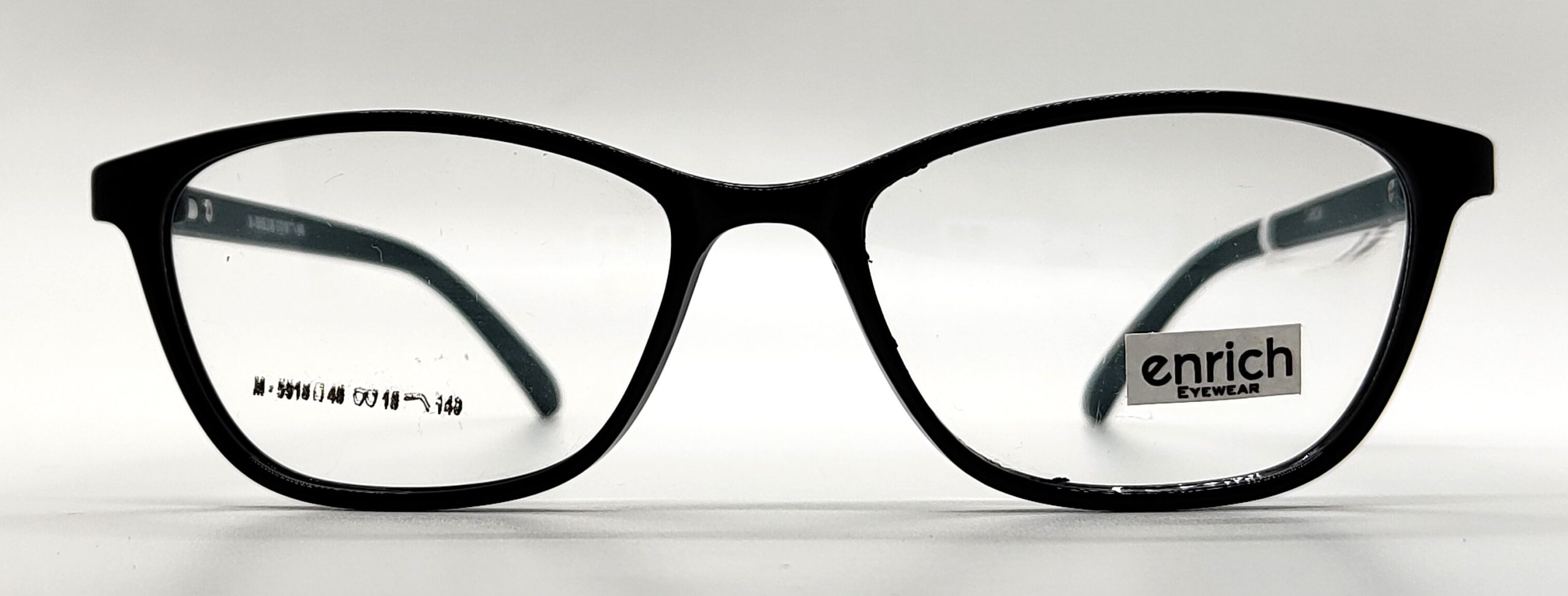 Enrich Black & Green TR 90 Square