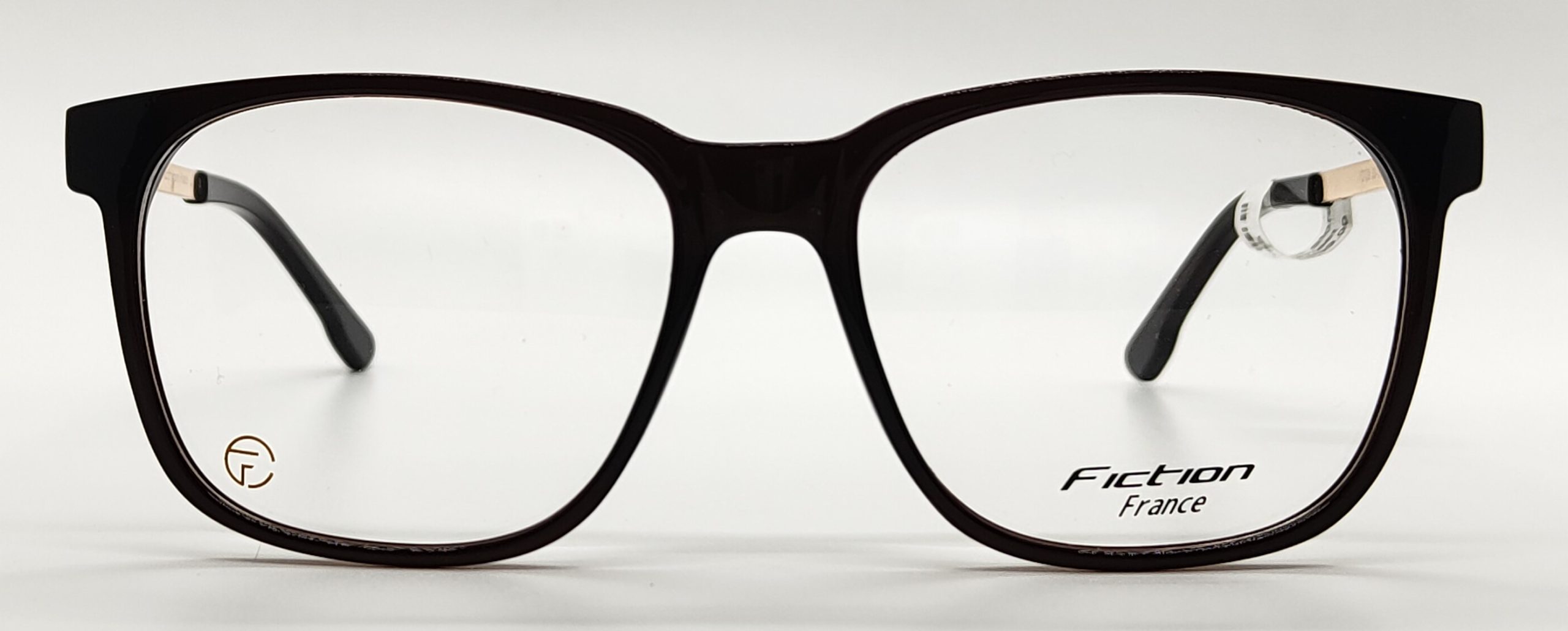 Fiction France Brown & Golden Acetate Oversized