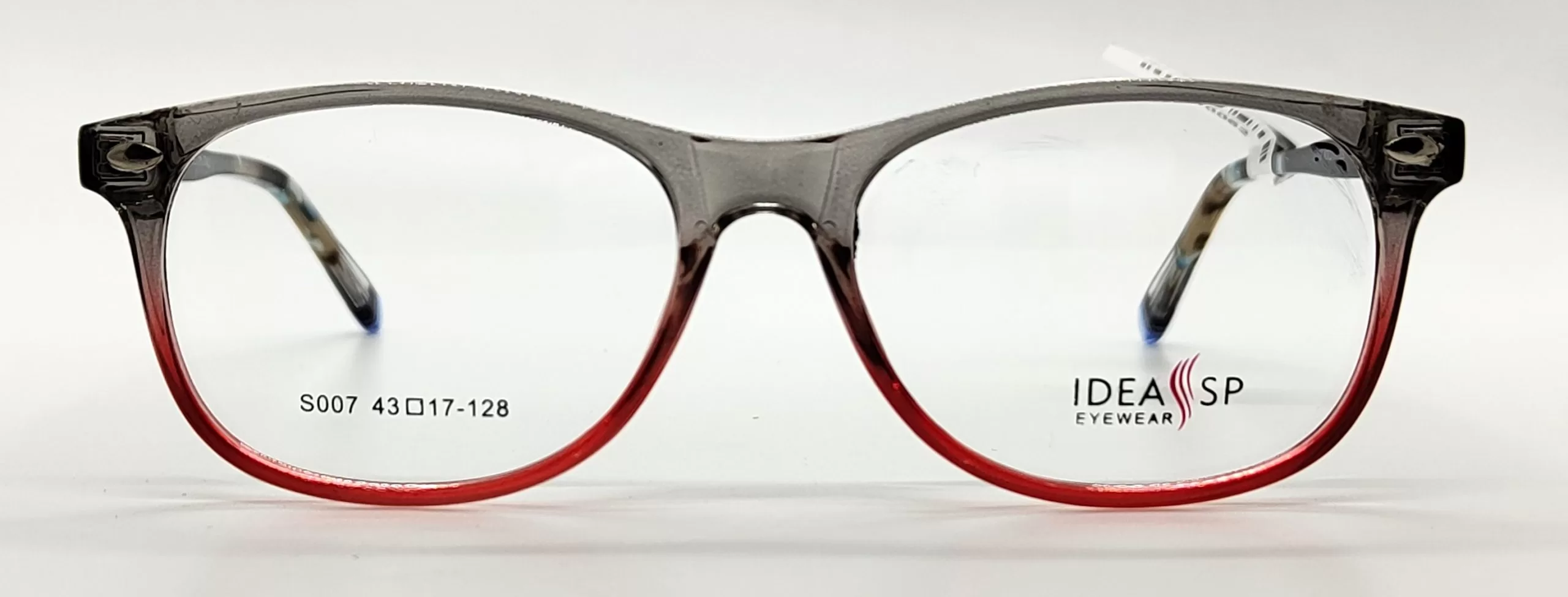 Idea SP Grey & Red Acetate Oval