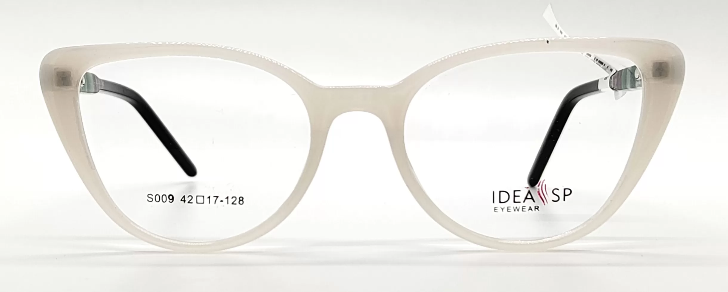 Idea SP White & Printed temples Acetate Cat Eye