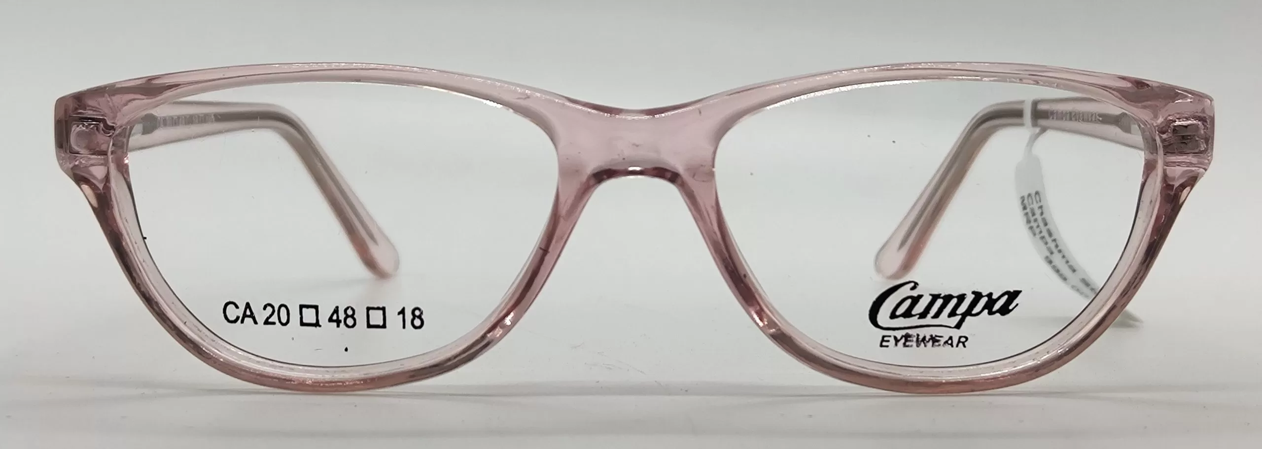 Campa Transparent pink Acetate Cat Eye