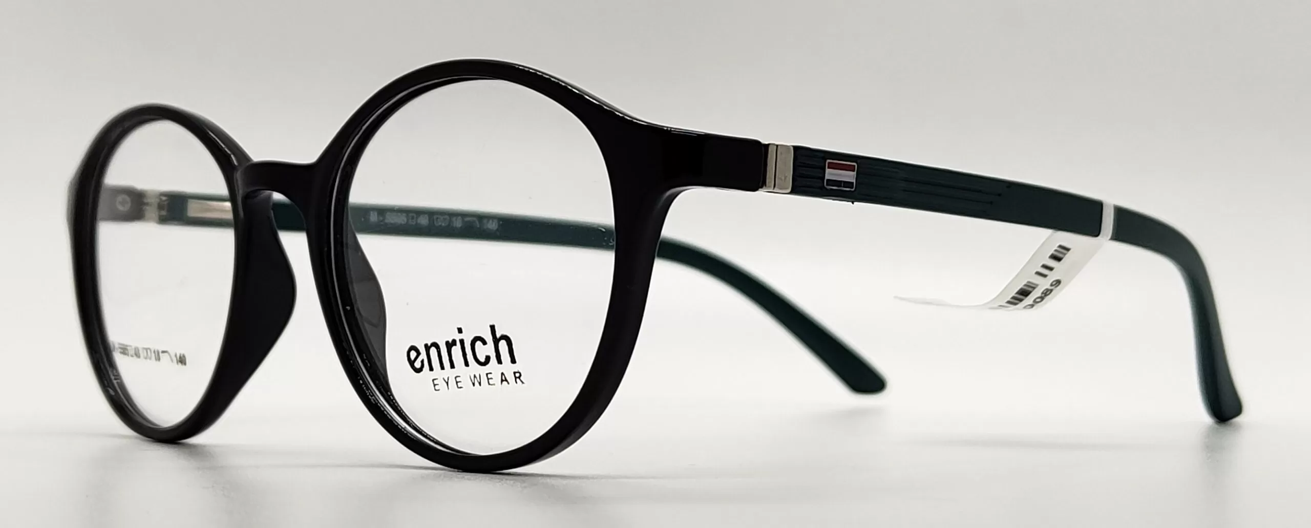 Enrich Black & Green TR 90 Round