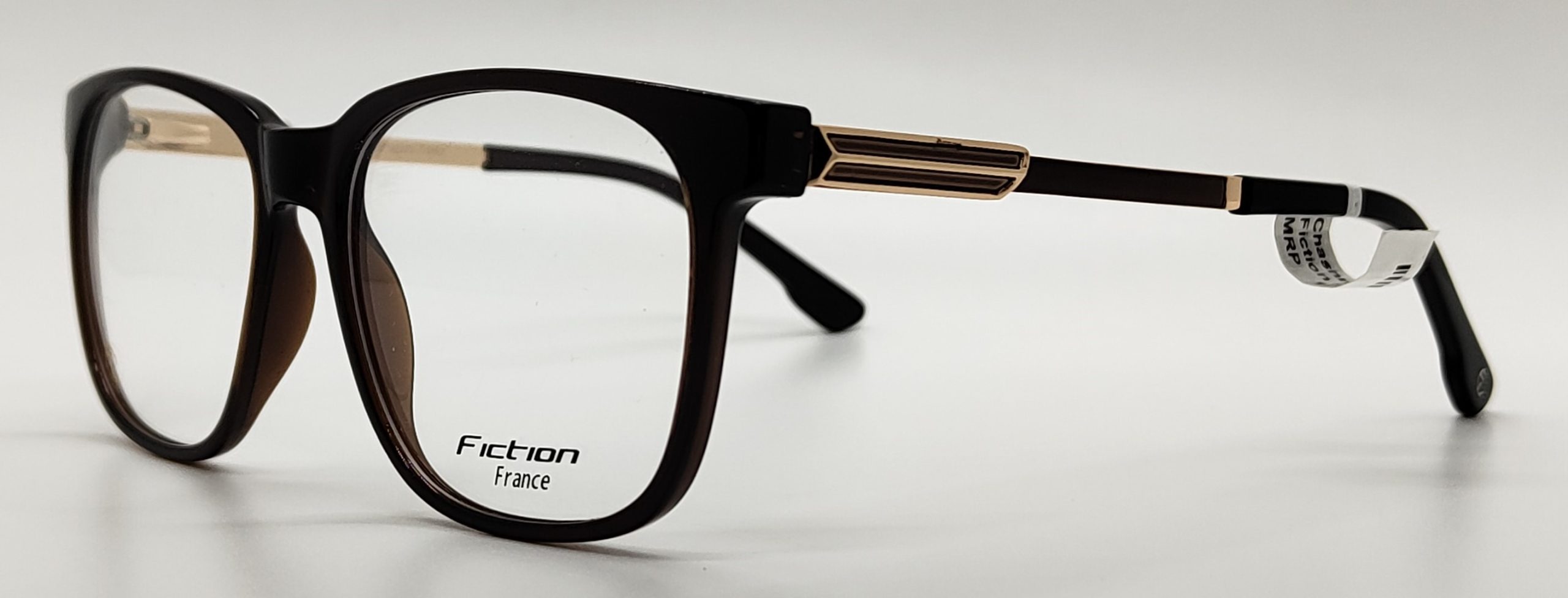 Fiction France Brown & Golden Acetate Oversized