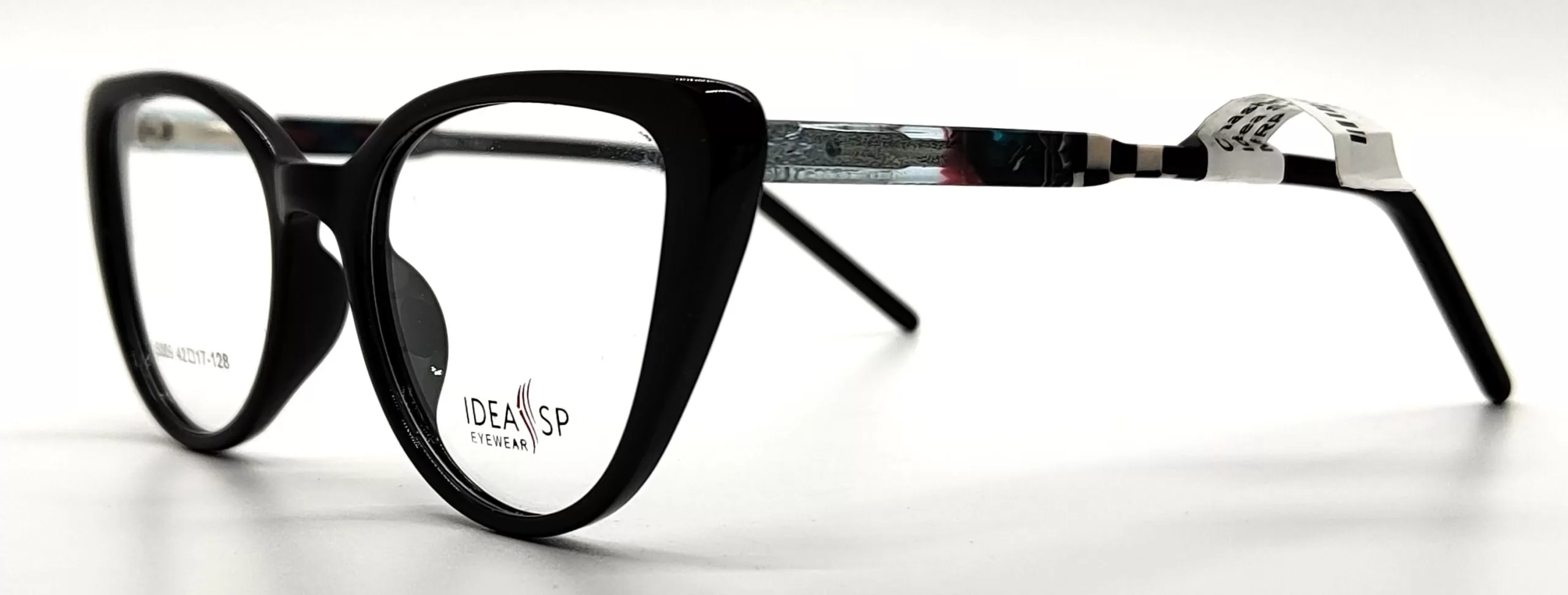 Idea SP Black & Printed temples Acetate Cat Eye