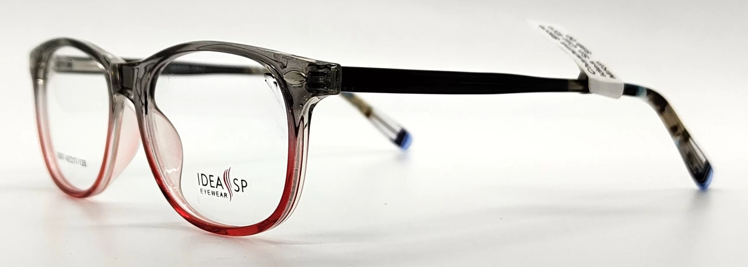 Idea SP Grey & Red Acetate Oval