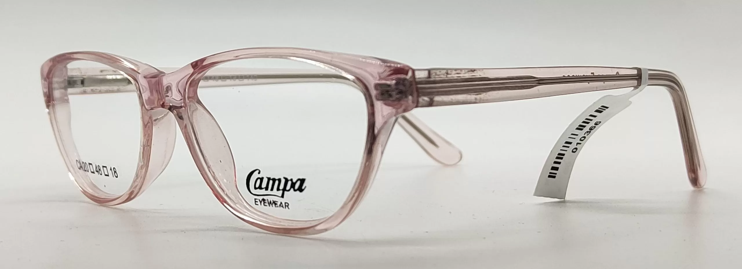Campa Transparent pink Acetate Cat Eye