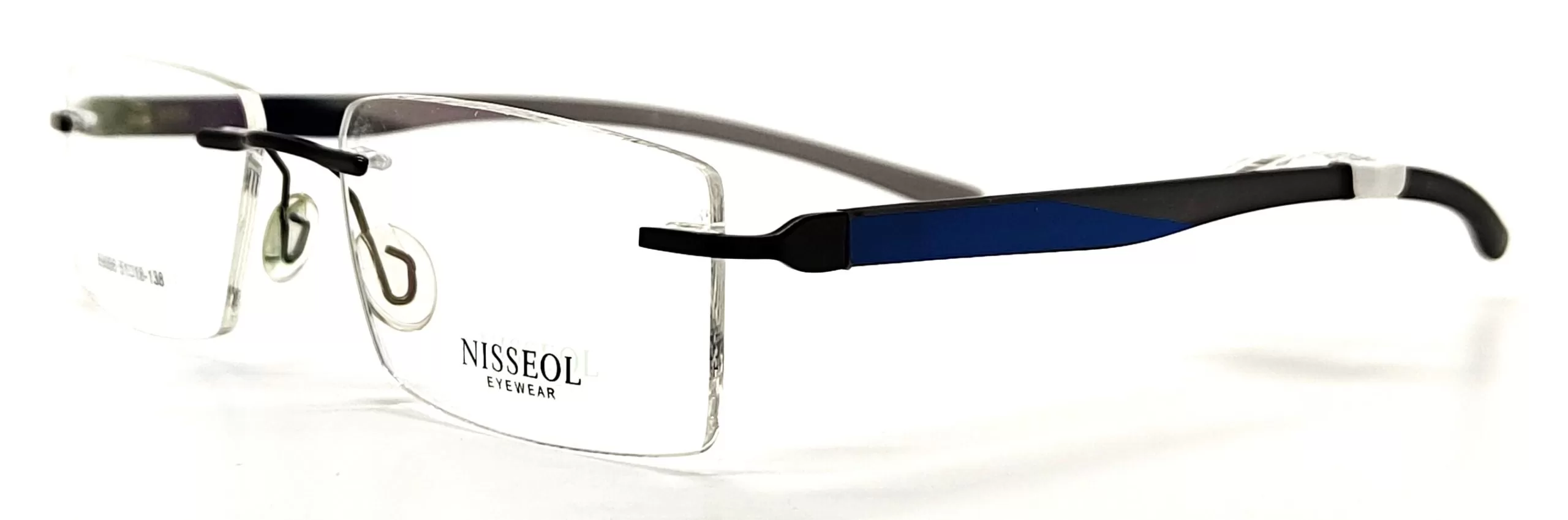 Nisseol Grey & Blue TR 90 Rectangle