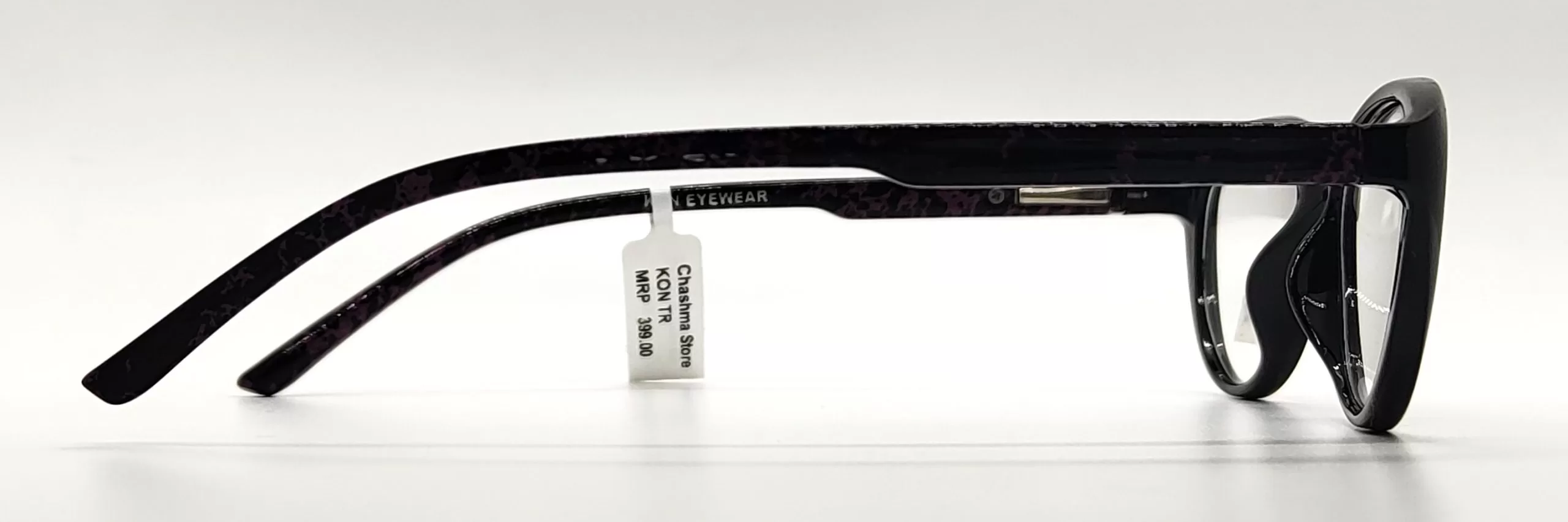 Kon Black & Purple TR 90 Cat Eye