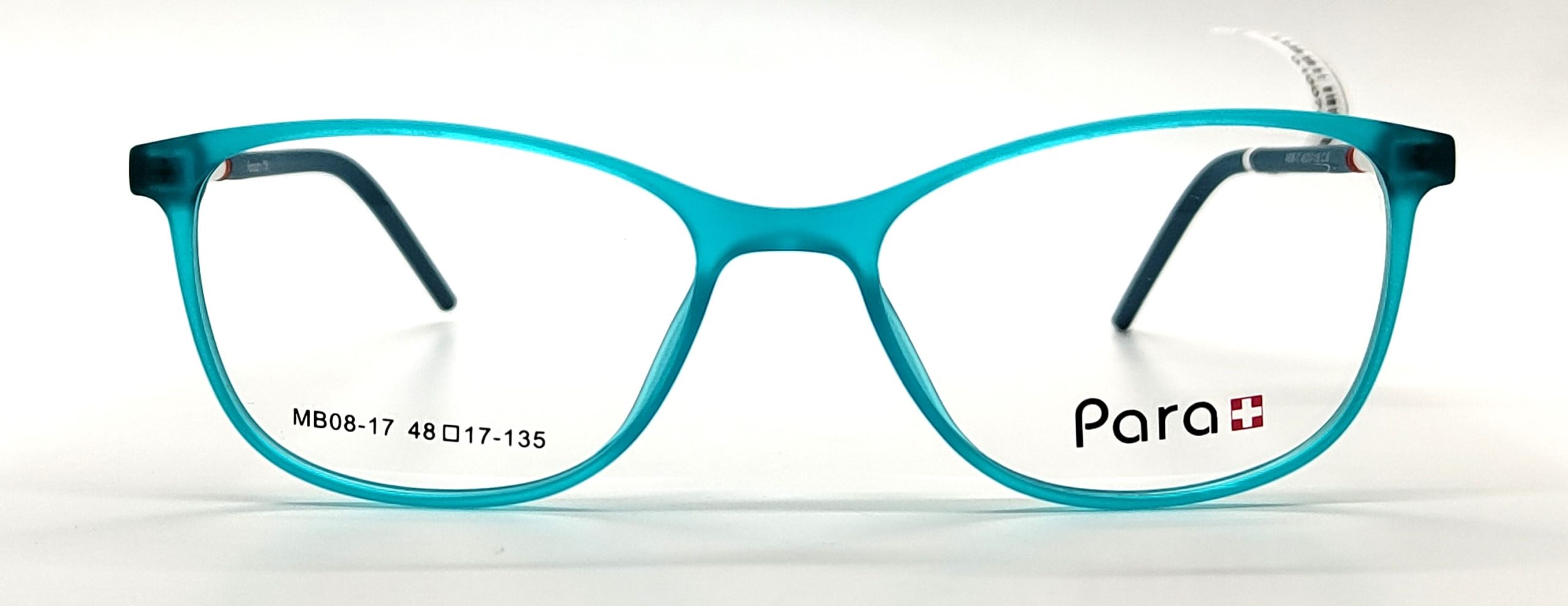 Para Matt Blue with White & Green temples TR 90 Square